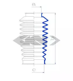 84179 SPIDAN Пыльник, рулевое управление
