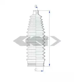 84181 SPIDAN Пыльник, рулевое управление