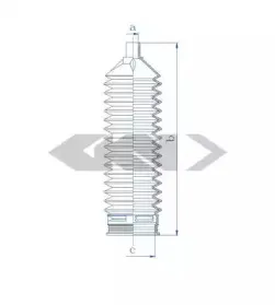 84185 SPIDAN Пыльник, рулевое управление