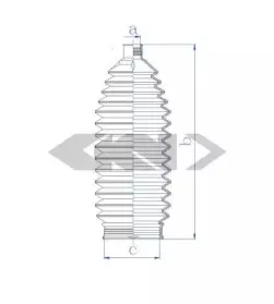 84187 SPIDAN Пыльник, рулевое управление