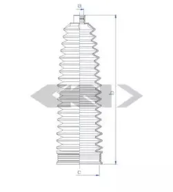 84188 SPIDAN Пыльник, рулевое управление