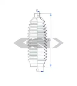 84196 SPIDAN Пыльник, рулевое управление