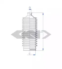 84199 SPIDAN Пыльник, рулевое управление