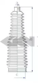 84207 SPIDAN Пыльник, рулевое управление