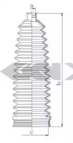84213 SPIDAN Пыльник, рулевое управление
