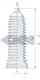 84227 SPIDAN Пыльник, рулевое управление