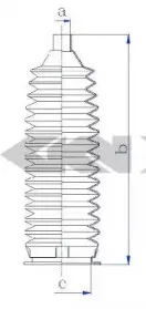 84228 SPIDAN Пыльник, рулевое управление