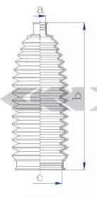 84231 SPIDAN Пыльник, рулевое управление