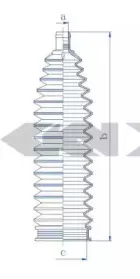 84238 SPIDAN Пыльник, рулевое управление
