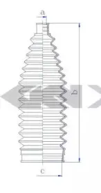 84245 SPIDAN Пыльник, рулевое управление
