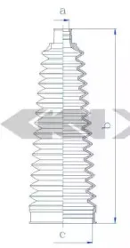 84251 SPIDAN Пыльник, рулевое управление