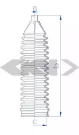 84252 SPIDAN Пыльник, рулевое управление