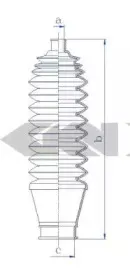84254 SPIDAN Пыльник, рулевое управление