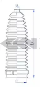 84259 SPIDAN Пыльник, рулевое управление