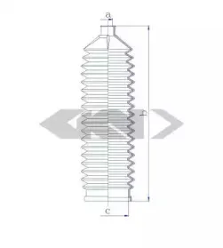 84261 SPIDAN Пыльник, рулевое управление