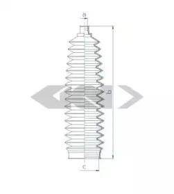 84263 SPIDAN Пыльник, рулевое управление