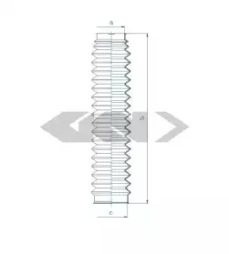 84264 SPIDAN Пыльник, рулевое управление