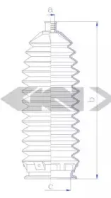 84267 SPIDAN Пыльник, рулевое управление