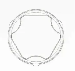 25853 SPIDAN Комплект пылника, приводной вал