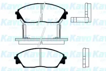 BP-2011 KAVO PARTS Комплект тормозных колодок, дисковый тормоз