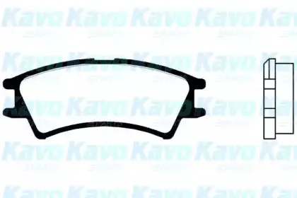 BP-3008 KAVO PARTS Комплект тормозных колодок, дисковый тормоз