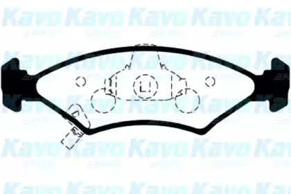 BP-4006 KAVO PARTS Комплект тормозных колодок, дисковый тормоз
