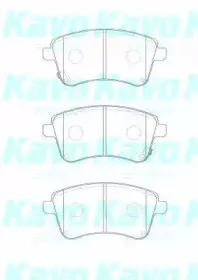 BP-4025 KAVO PARTS Комплект тормозных колодок, дисковый тормоз