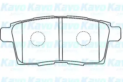 BP-4574 KAVO PARTS Комплект тормозных колодок, дисковый тормоз