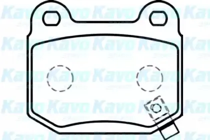 BP-6574 KAVO PARTS Комплект тормозных колодок, дисковый тормоз