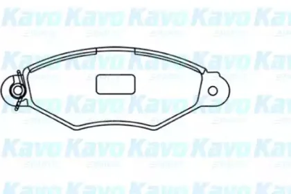 BP-6578 KAVO PARTS Комплект тормозных колодок, дисковый тормоз