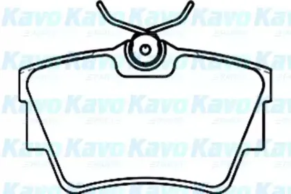 BP-6580 KAVO PARTS Комплект тормозных колодок, дисковый тормоз