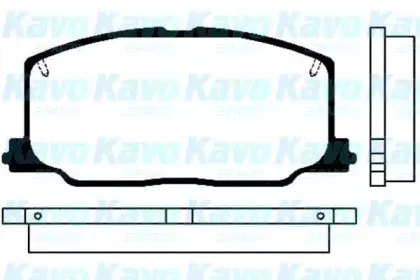 BP-9012 KAVO PARTS Комплект тормозных колодок, дисковый тормоз