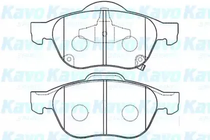 BP-9080 KAVO PARTS Комплект тормозных колодок, дисковый тормоз