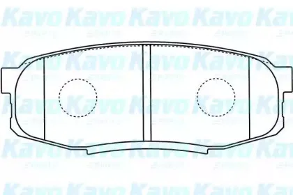 BP-9122 KAVO PARTS Комплект тормозных колодок, дисковый тормоз