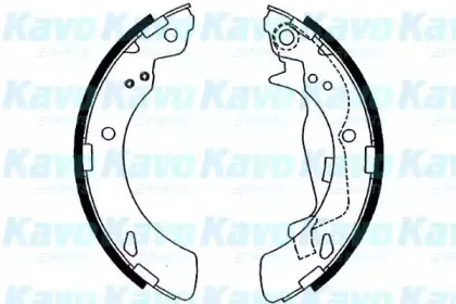 BS-2912 KAVO PARTS Комплект тормозных колодок