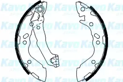 BS-3407 KAVO PARTS Комплект тормозных колодок
