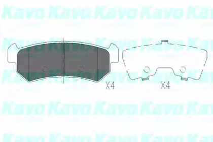 KBP-1007 KAVO PARTS Комплект тормозных колодок, дисковый тормоз