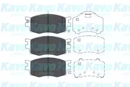 KBP-3022 KAVO PARTS Комплект тормозных колодок, дисковый тормоз