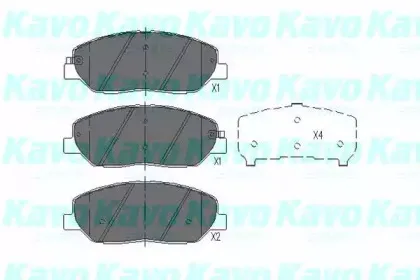 KBP-3023 KAVO PARTS Комплект тормозных колодок, дисковый тормоз