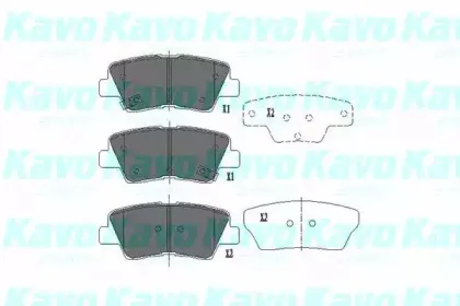 KBP-4022 KAVO PARTS Комплект тормозных колодок, дисковый тормоз