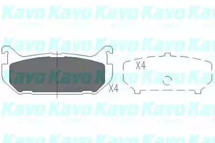 KBP-4508 KAVO PARTS Комплект тормозных колодок, дисковый тормоз