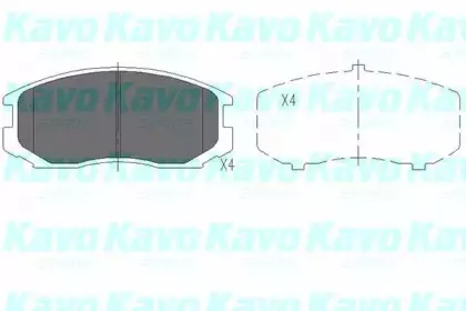 KBP-5505 KAVO PARTS Комплект тормозных колодок, дисковый тормоз