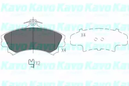 KBP-5507 KAVO PARTS Комплект тормозных колодок, дисковый тормоз