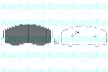 KBP-5523 KAVO PARTS Комплект тормозных колодок, дисковый тормоз