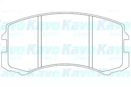 KBP-5537 KAVO PARTS Комплект тормозных колодок, дисковый тормоз