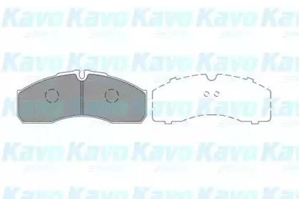 KBP-6598 KAVO PARTS Комплект тормозных колодок, дисковый тормоз