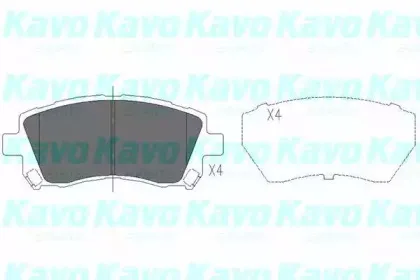 KBP-8001 KAVO PARTS Комплект тормозных колодок, дисковый тормоз