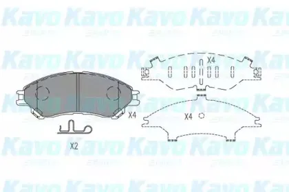 KBP-8533 KAVO PARTS Комплект тормозных колодок, дисковый тормоз