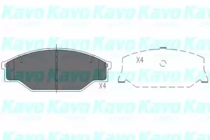 KBP-9001 KAVO PARTS Комплект тормозных колодок, дисковый тормоз