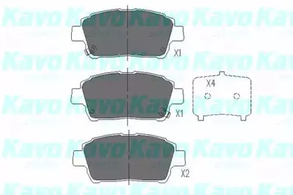 KBP-9009 KAVO PARTS Комплект тормозных колодок, дисковый тормоз